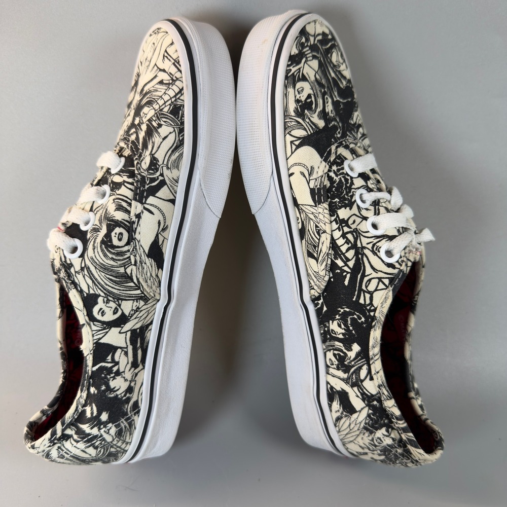 Vans Authentic Marvel Womens 7 Skate Shoes Low Lace Sneakers Superhero All‎ Over - Picture 9 of 16